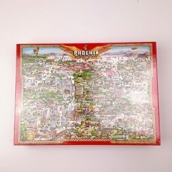 Vintage 1991 Phoenix Valley of the Sun Puzzle Sealed 513 Pieces Buffalo Games - Picture 1 of 5